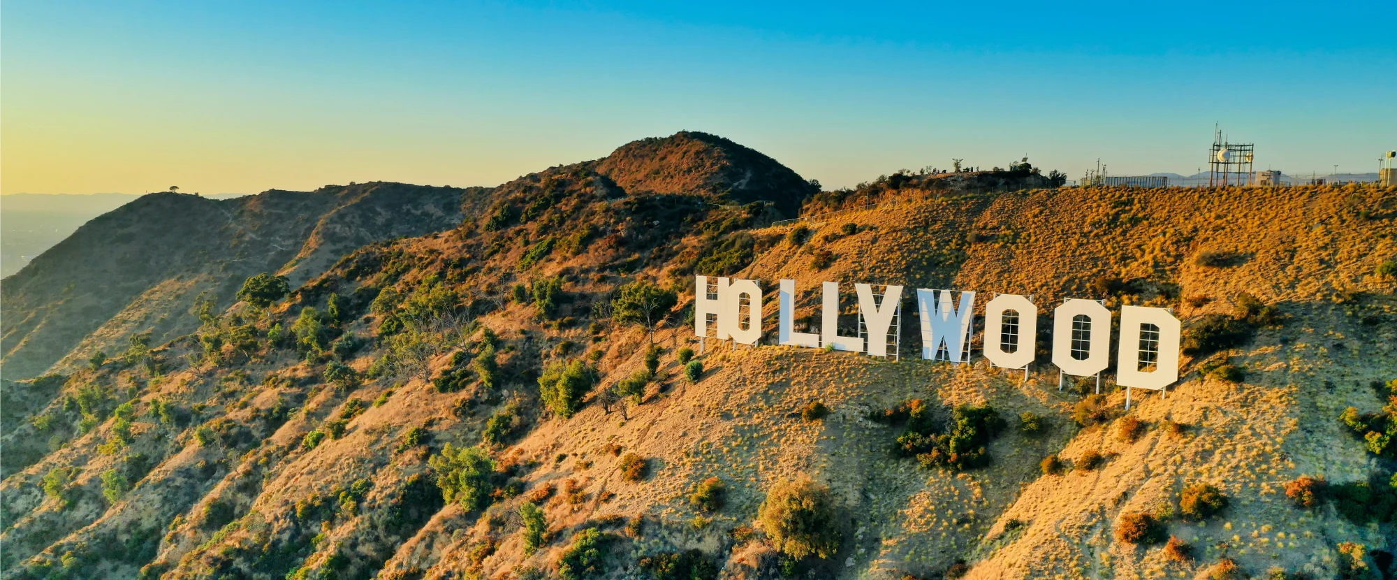 Hollywood sign in the Hollywood Hills, California, USA