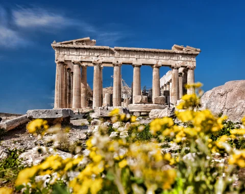 Parthenon at spring, Athens, Greece