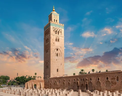 Koutoubia Mosque in Marrakech, Morocco
