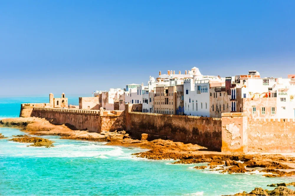 Essaouira Old Town overlooking Atlantic Ocean, Morocco
