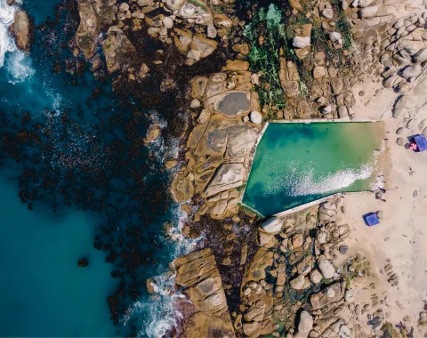 Camps Bay tidal pools, Cape Town, South Africa
