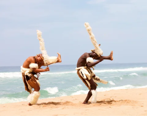 Zulu dancers in KwaZulu-Natal