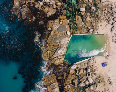 Camps Bay tidal pools, Cape Town, South Africa