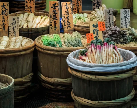 Food stall in Japan