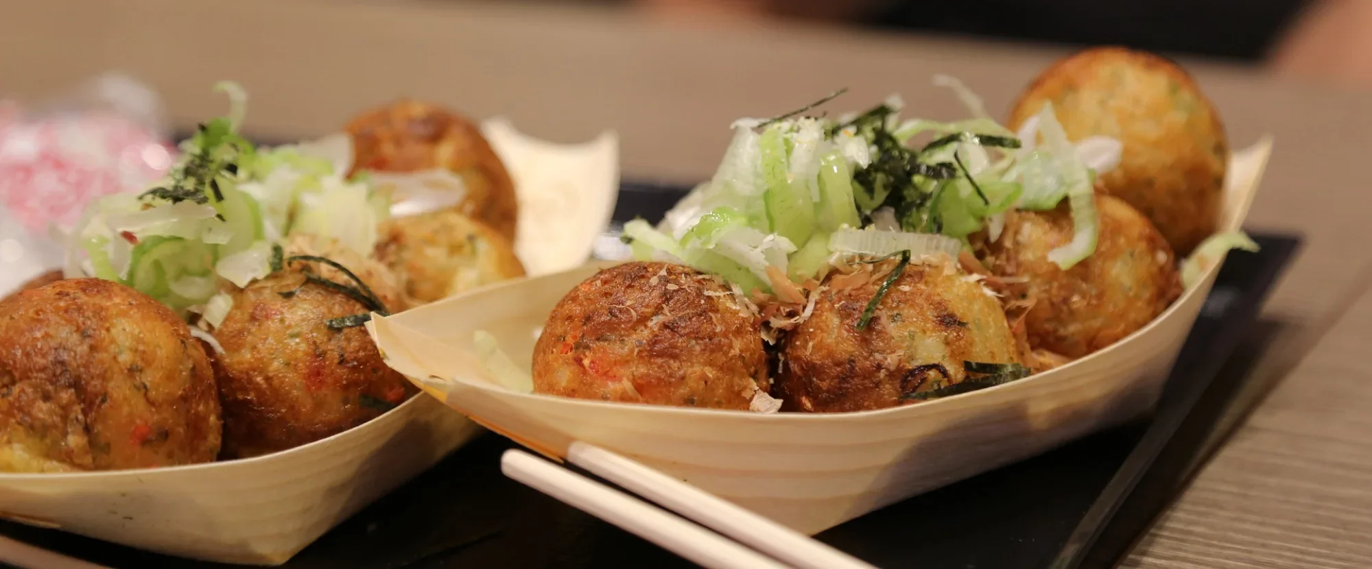 Takoyaki in Osaka, Japan